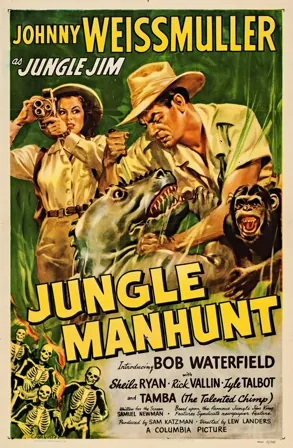 Jungle Manhunt (1951) Movie Poster - SassyFlix