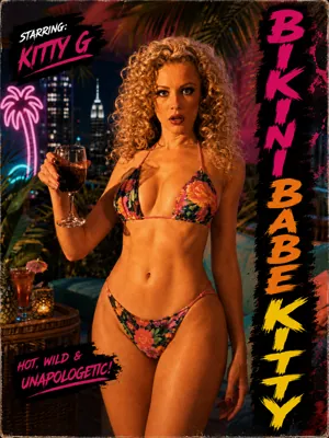 Bikini Babe Kitty (1990) Movie Poster - SassyFlix