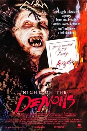 Night of the Demons (1988) Movie Poster - SassyFlix