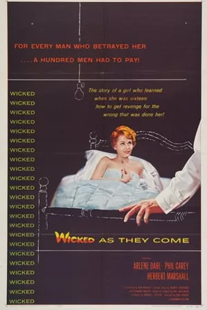 Wicked as They Come (1956) Movie Poster - SassyFlix