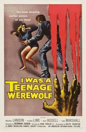 I Was a Teenage Werewolf (1957) Movie Poster - SassyFlix