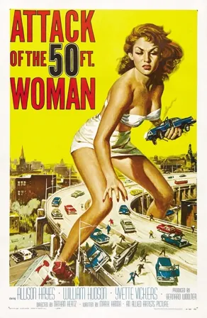Attack of the 50 Foot Woman (1958) Movie Poster - SassyFlix