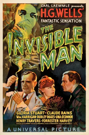 The Invisible Man (1933) Movie Poster - SassyFlix