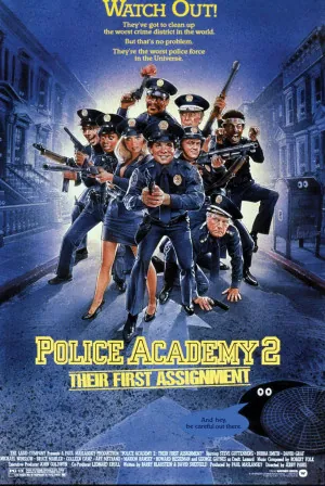 Police Academy 2: Their First Assignment (1985) Movie Poster - SassyFlix