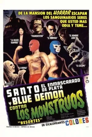 Santo and Blue Demon Against the Monsters (1970) Movie Poster - SassyFlix