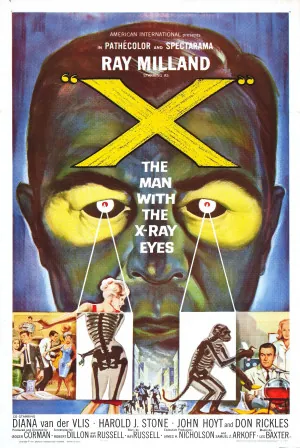 X: The Man with the X-Ray Eyes (1963) Movie Poster - SassyFlix