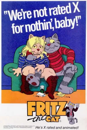 Fritz the Cat (1972) Movie Poster - SassyFlix