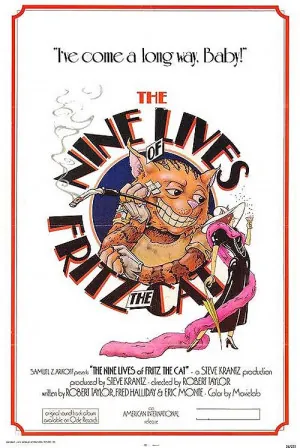 The Nine Lives of Fritz the Cat (1974) Movie Poster - SassyFlix