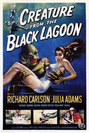 Creature from the Black Lagoon (1954) Movie Poster - SassyFlix