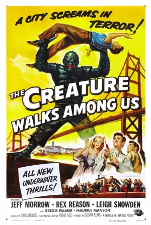 The Creature Walks Among Us (1956) Movie Poster - SassyFlix