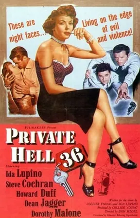 Private Hell 36 (1954) Movie Poster - SassyFlix