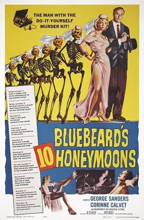 Bluebeard's 10 Honeymoons (1960) Movie Poster - SassyFlix